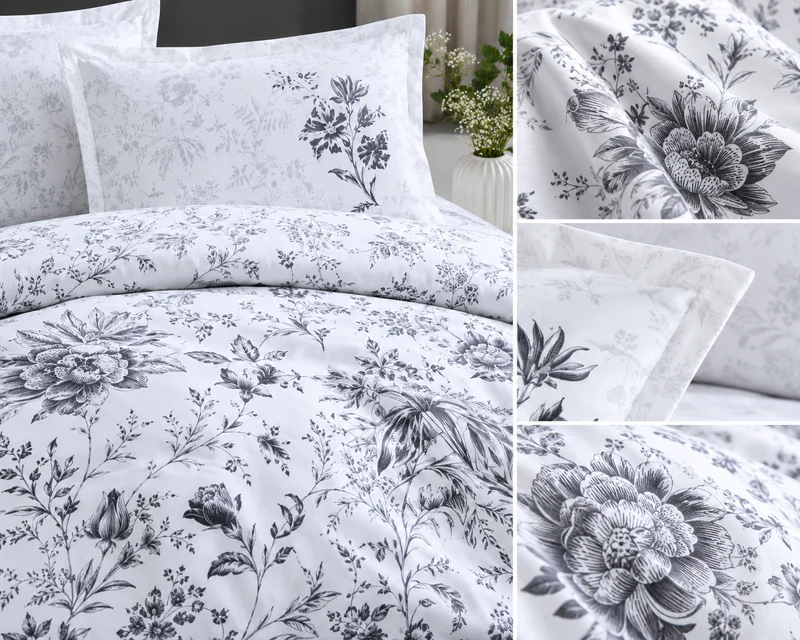 Lavella Sude Ranforce Nevresim Takımı 200x220 cm 4 Parça – Beyaz
