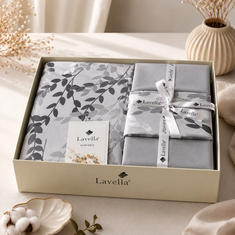 Lavella Sude Ranforce Nevresim Takımı 200x220 cm 4 Parça – Beyaz