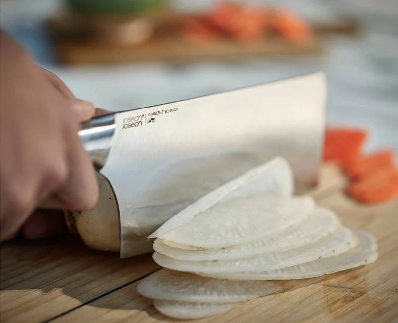 Bloc en Bois avec 5 Couteaux de Cuisine et des Ciseaux Elevate™ Fusion