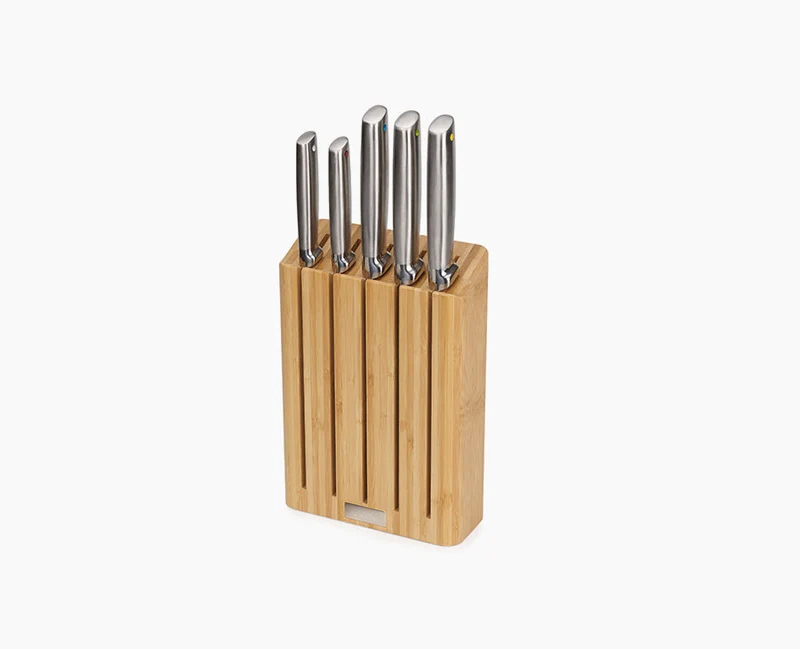 Ensemble de 5 Couteaux de Cuisine Elevate™ avec Bloc en Bambou