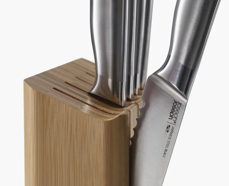 Ensemble de 5 Couteaux de Cuisine Elevate™ avec Bloc en Bambou