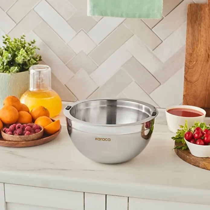 Karaca Mutfaksever Ice Hot Bowl Çelik Servis Kasesi 20 cm