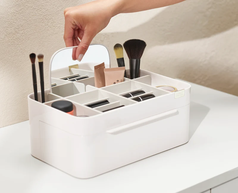 Grand Rangement Maquillage Avec Miroir Viva