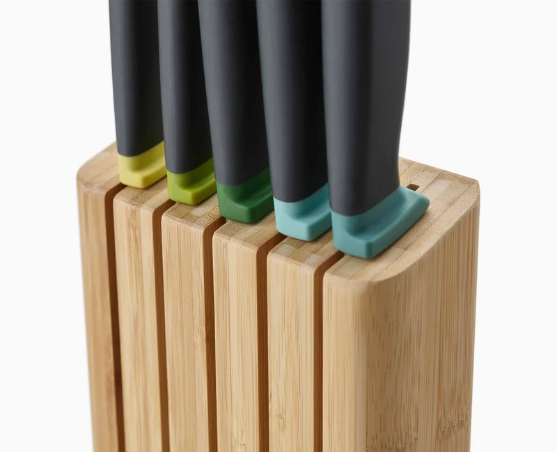 Ensemble de 5 Couteaux de Cuisine Elevate™ avec Bloc en Bambou