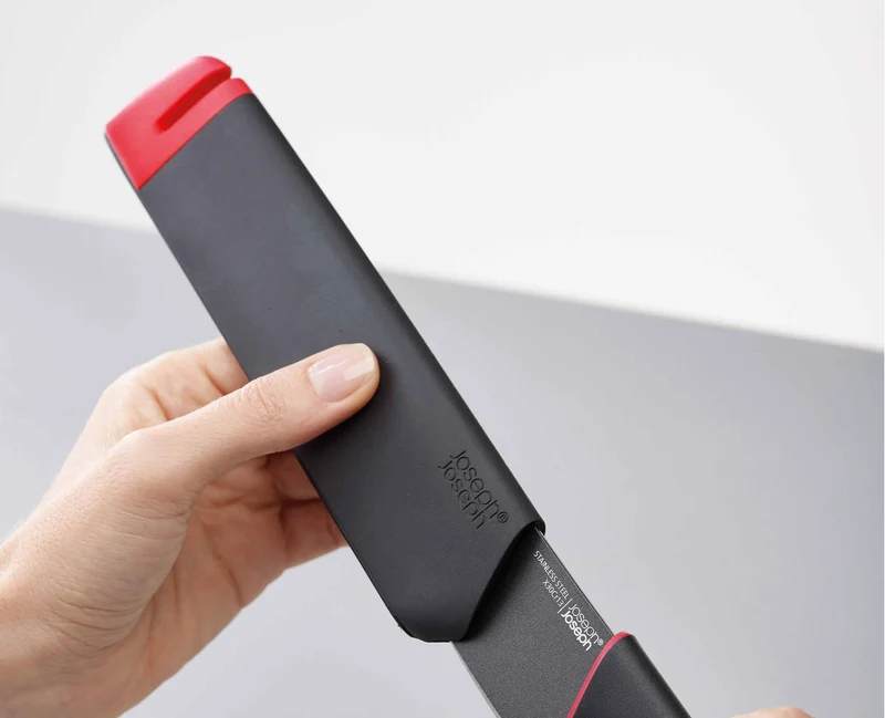 Set de 2 Couteaux de Cuisine avec Aiguiseur Intégré Slice&Sharpen™