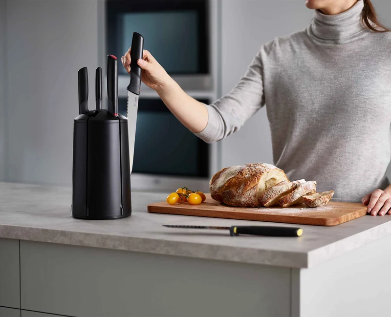 Carrousel de 5 Couteaux de Cuisine Multicolores Elevate™
