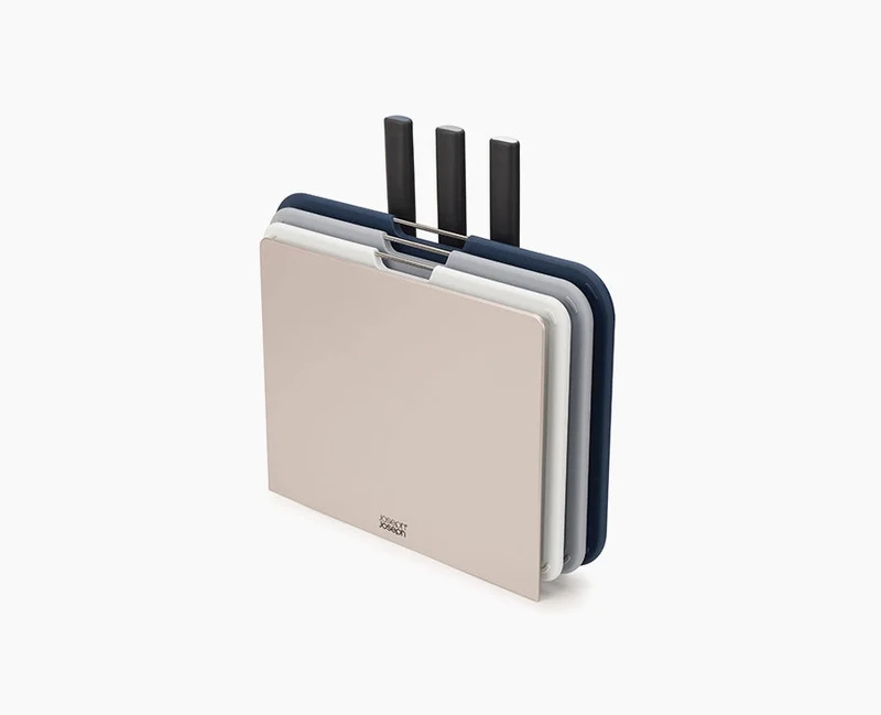 Set de 6 Couteaux et Planche à Découper Gris Nest™ Boards Plus