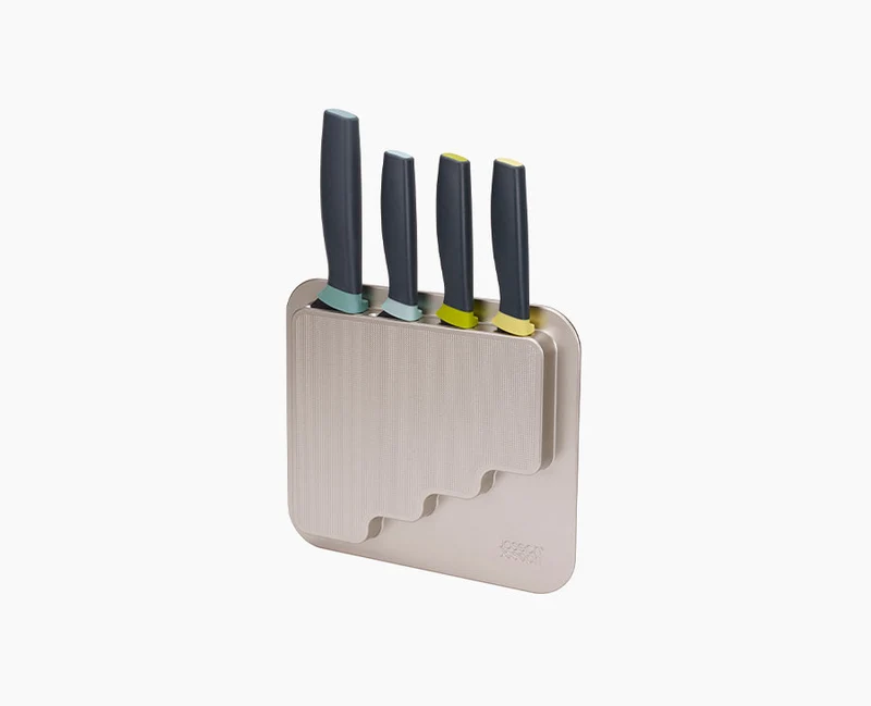 Ensemble de 4 Couteaux de Cuisine Elevate™ Opale à Rangement de Porte DoorStore™