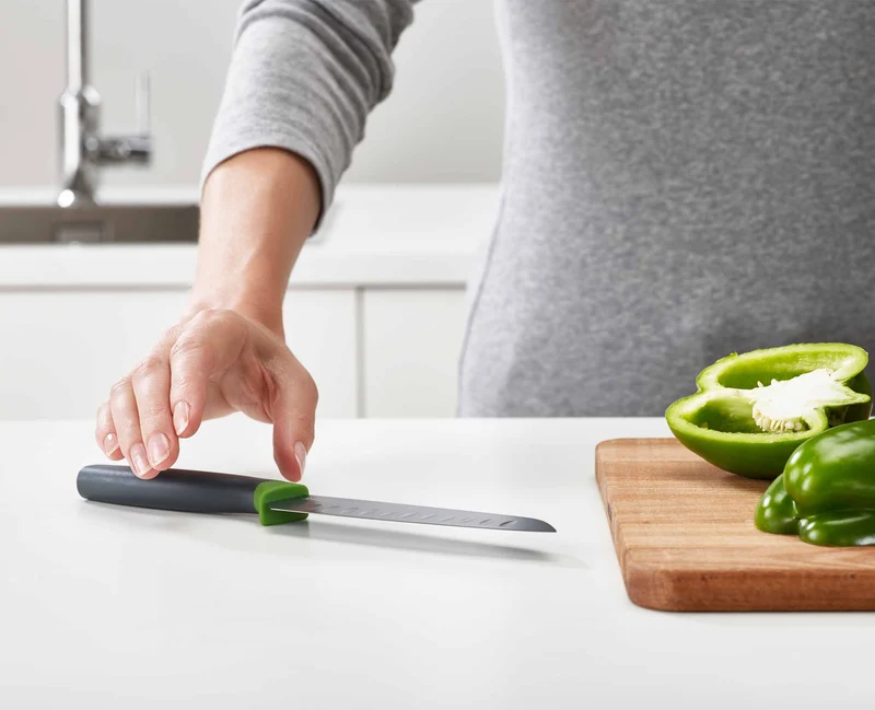Ensemble de 4 Couteaux de Cuisine Elevate™ Opale à Rangement de Porte DoorStore™
