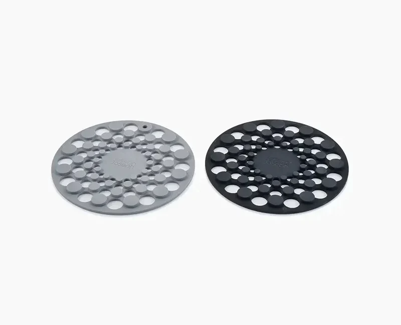 Set de 2 Dessous-de-Plat Gris en Silicone Spot-On™