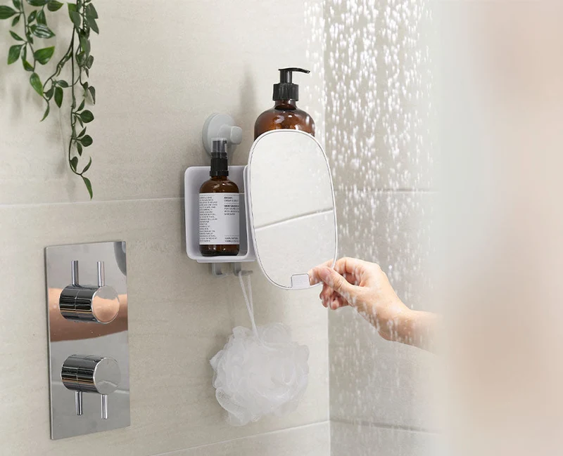 Petite Étagère de Douche avec miroir EasyStore™