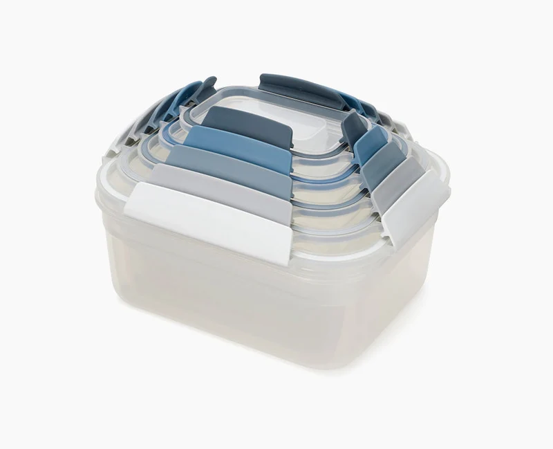 Lot de 5 Boîtes de Conservation Compactes Plastique en Bleu Nest™ - Éditions
