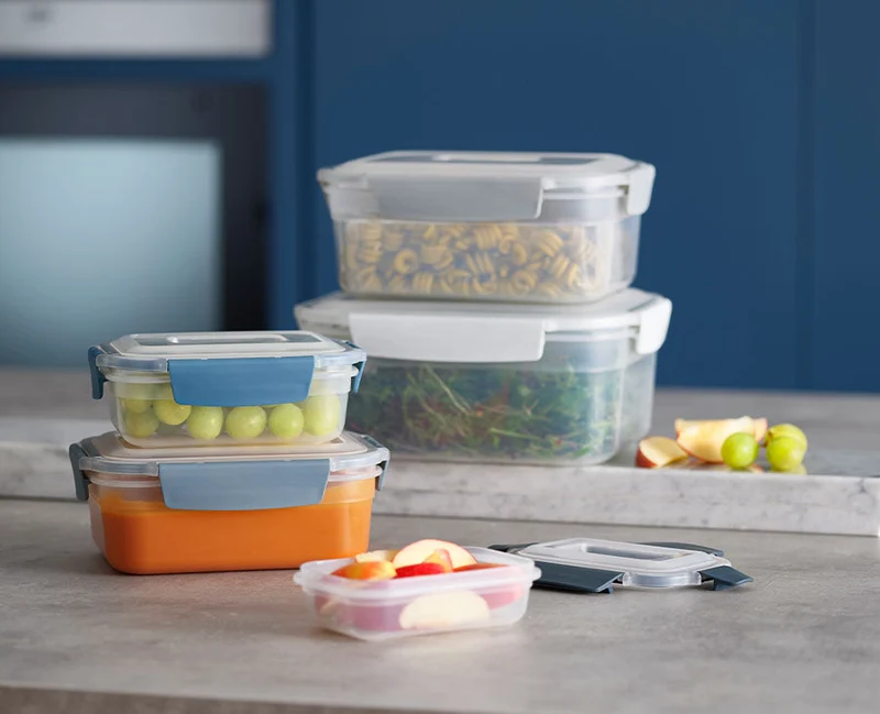 Lot de 5 Boîtes de Conservation Compactes Plastique en Bleu Nest™ - Éditions