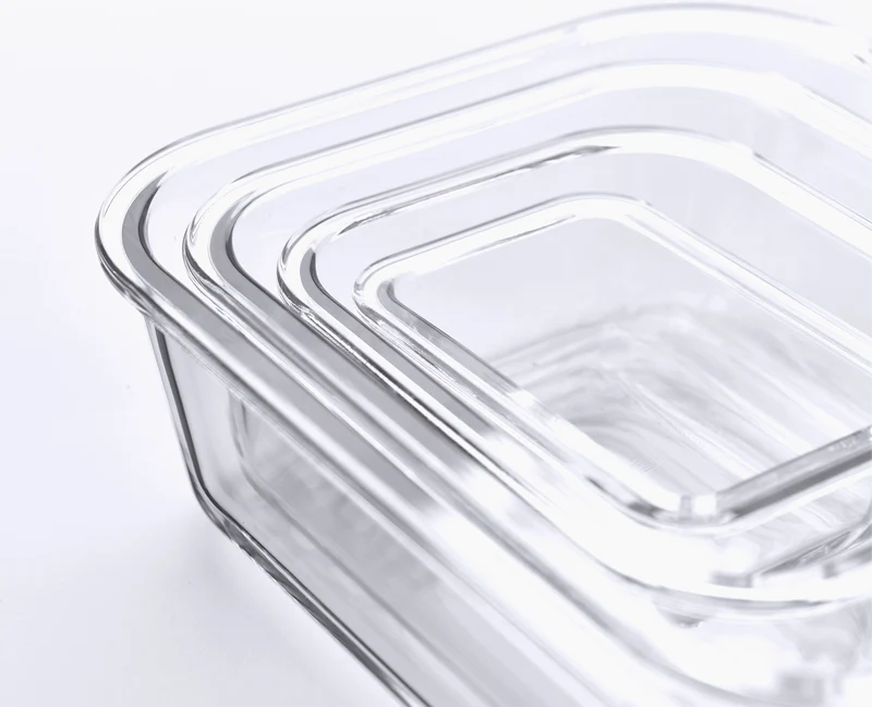 Set de 4 Boites de Conservation en Verre Nest™ Glass