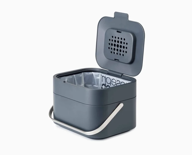 Poubelle Compost Anti Odeur Cuisine Gris Stack