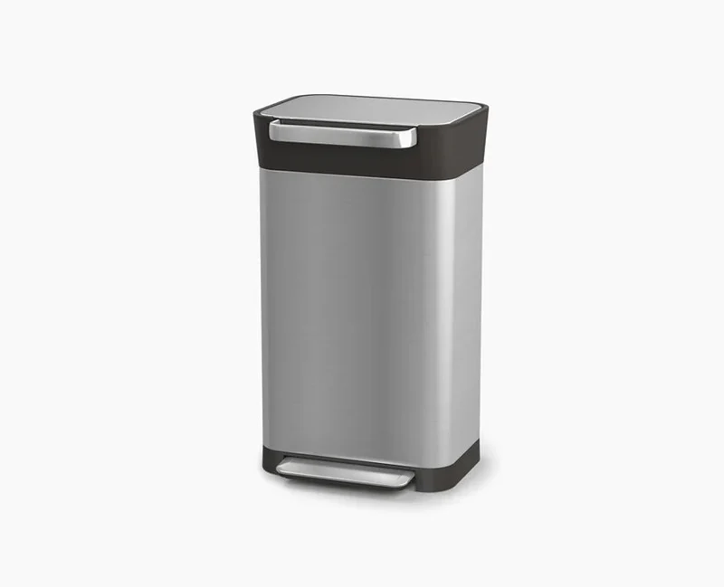 Poubelle Compacteur de Déchets 30L Inox Titan