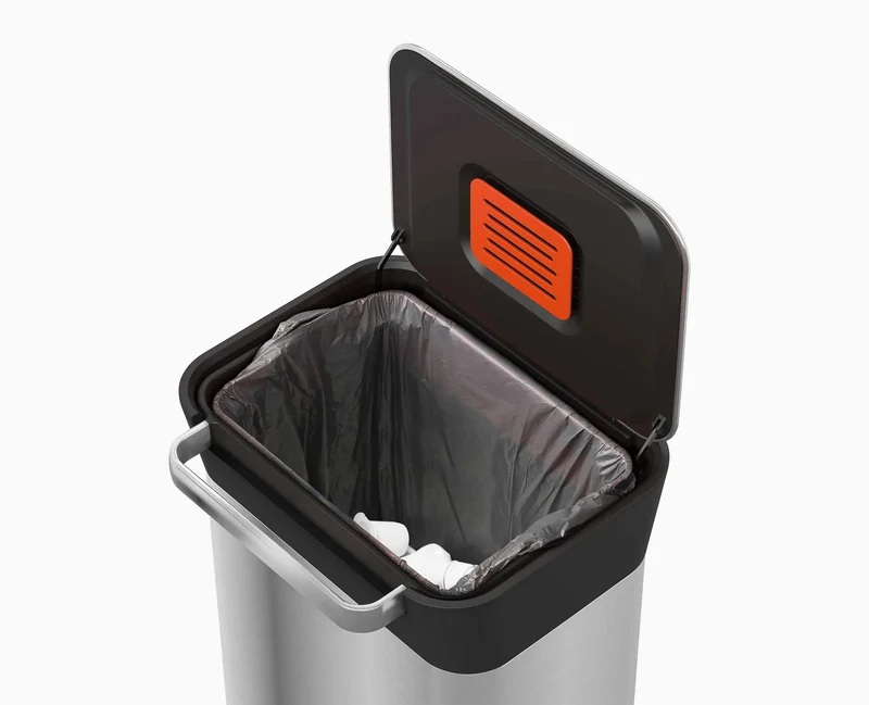 Poubelle Compacteur de Déchets 30L Inox Titan