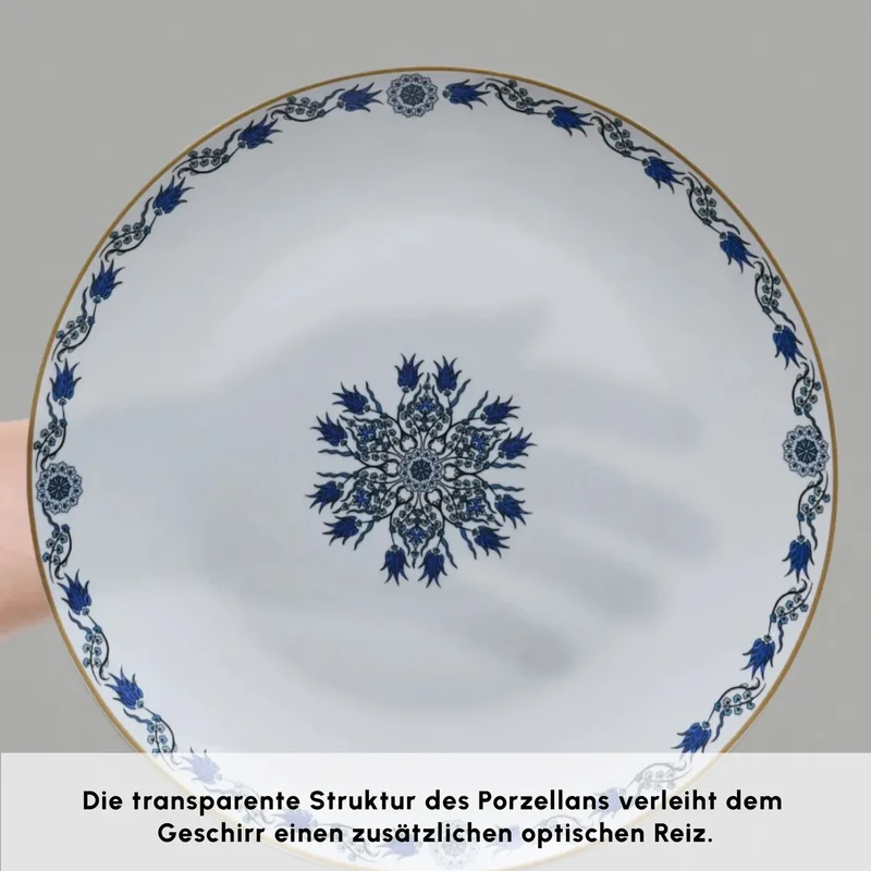 Karaca Bone China İznik 26 Parça Servis Seti, 6 Kişilik, Renkli