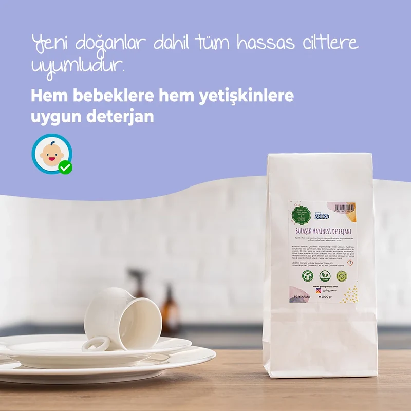 Zeero Doğal Bulaşık Makinesi Deterjanı (50 Yıkama)