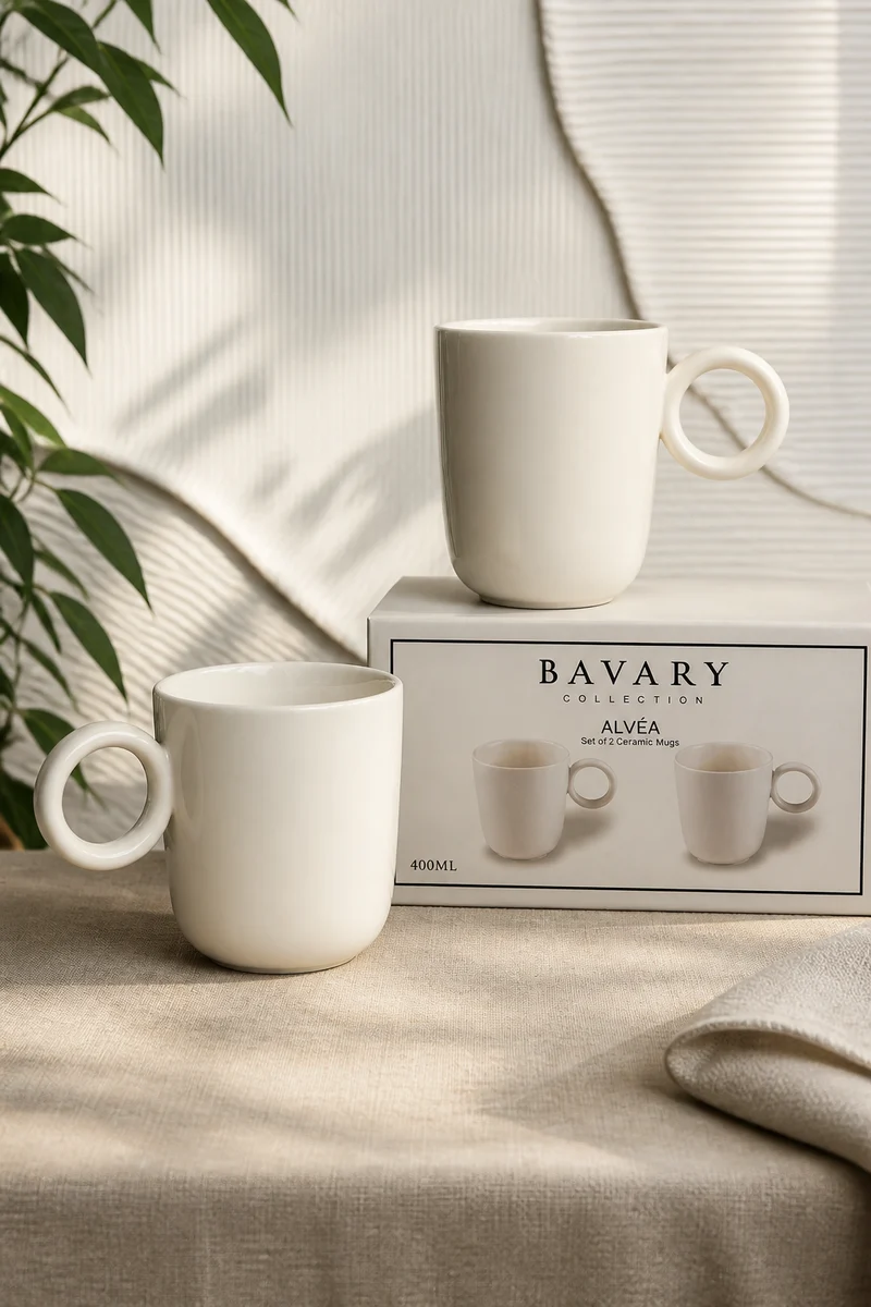 Bavary Alvéa İkili Kulplu Bardak 400 ml