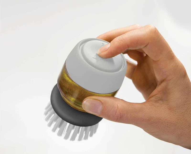 Brosse avec Réservoir Liquide Vaisselle Palm Scrub™