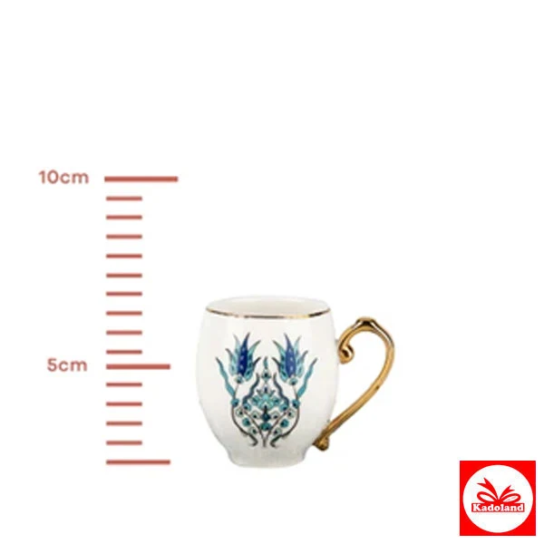 Karaca İznik 2 Kişilik Kahve Fincanı Takımı 80 ml