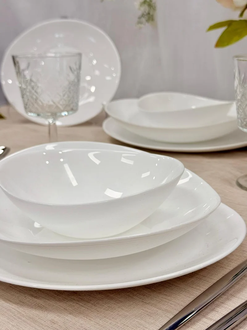 Karaca White Pure 48 Parça Yemek Takımı | 12 Kişilik
