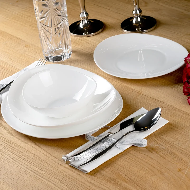 Karaca White Pure 48 Parça Yemek Takımı | 12 Kişilik