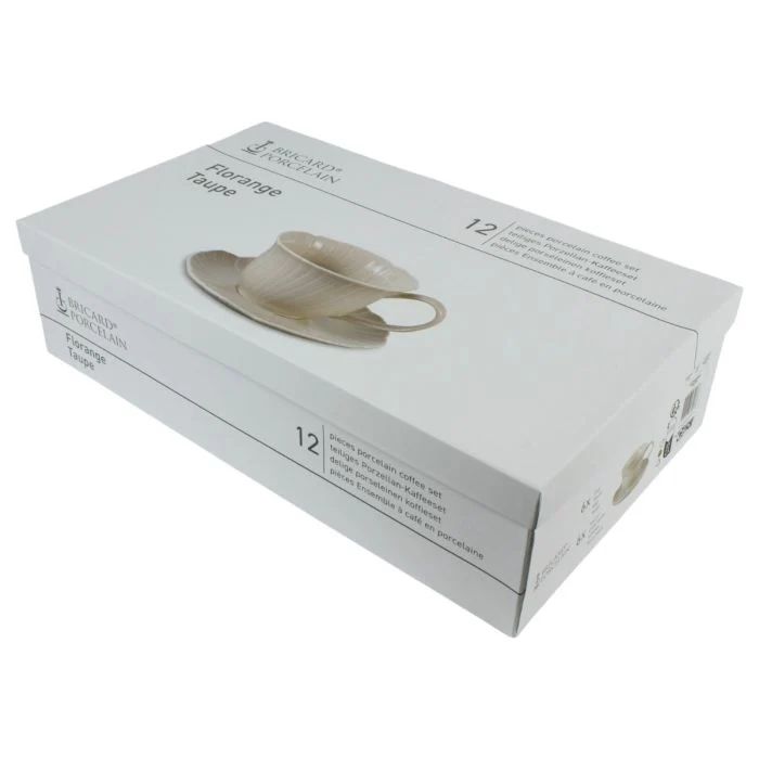 Bricard Florange Coffee Set | Taupe 12 Parça