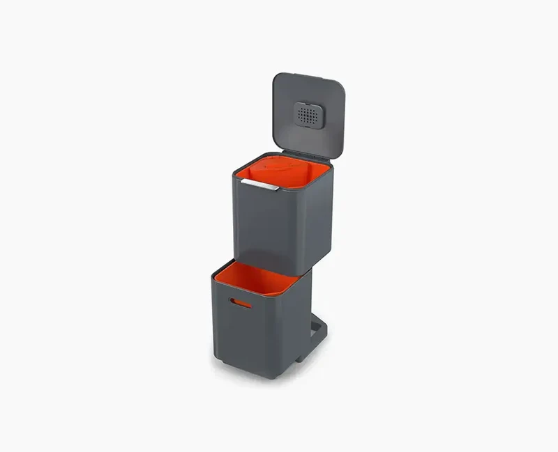 Poubelle de Tri Sélectif Grise 40 Litres Totem
