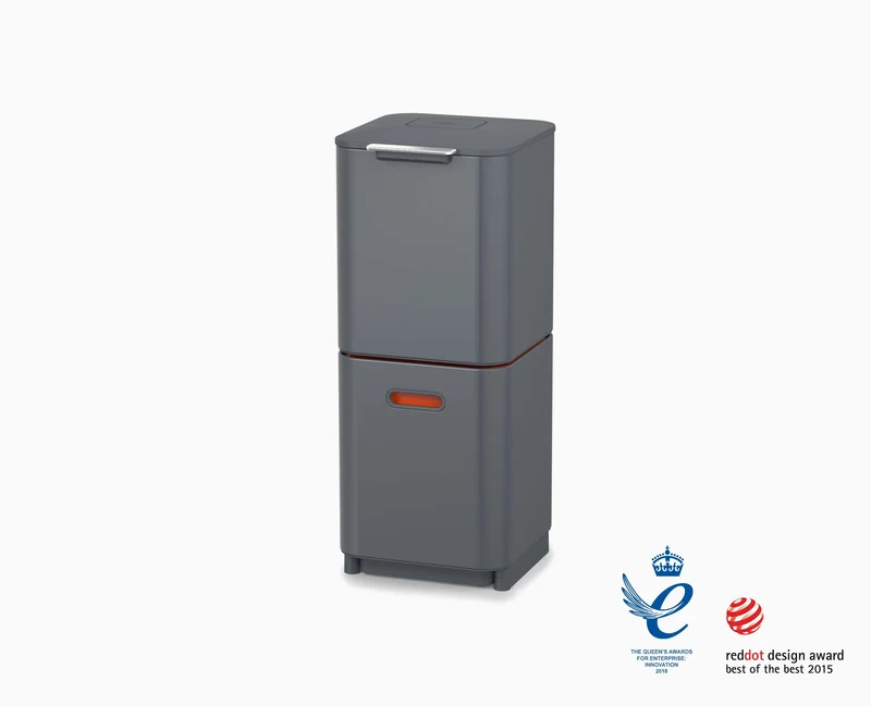 Poubelle de Tri Sélectif Grise 40 Litres Totem