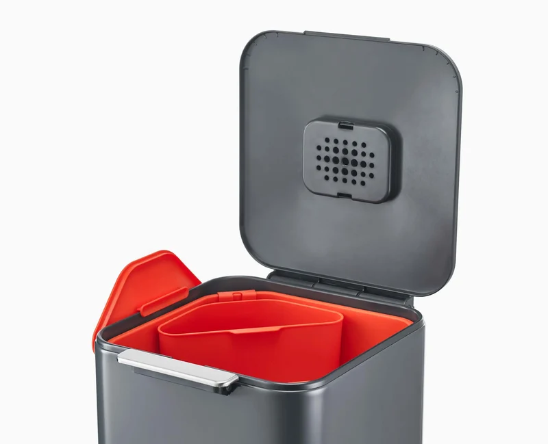 Poubelle de Tri Sélectif Grise 40 Litres Totem