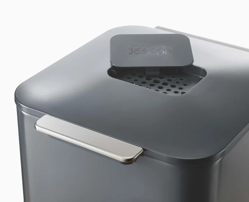 Poubelle de Tri Sélectif Grise 40 Litres Totem