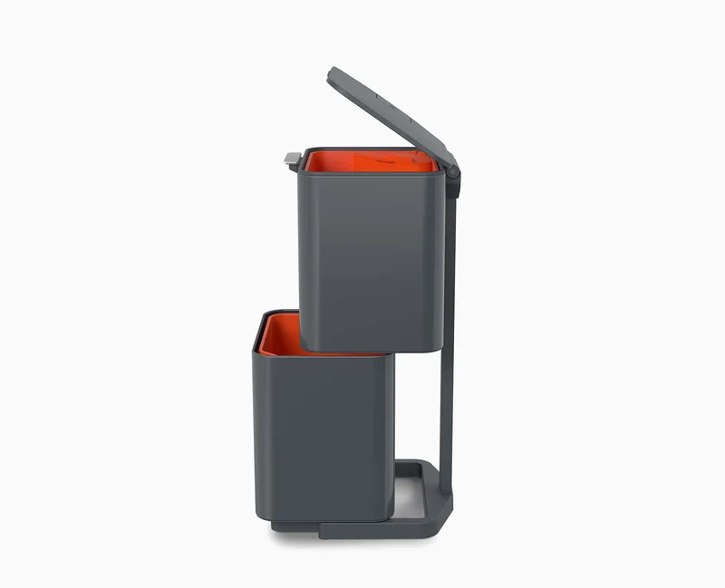 Poubelle de Tri Sélectif Grise 40 Litres Totem