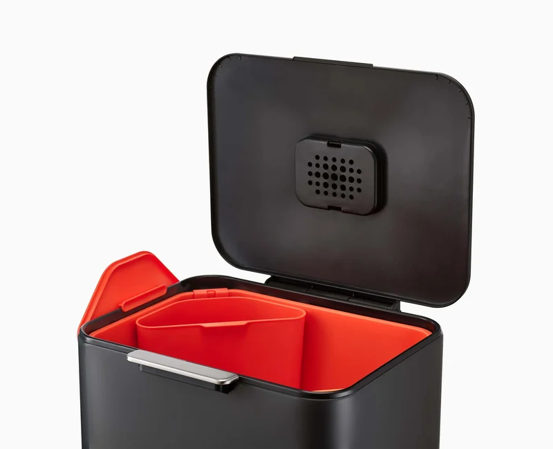Poubelle de Tri 60l Noir Totem Max