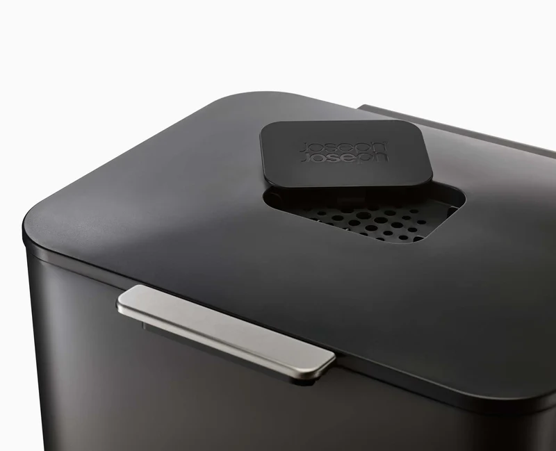 Poubelle de Tri 60l Noir Totem Max