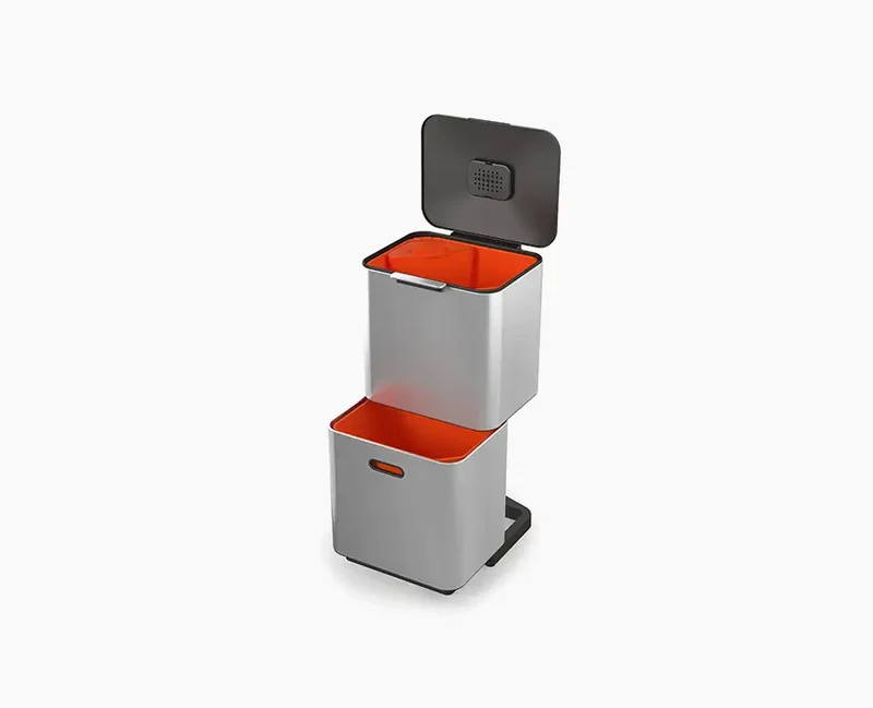 Poubelle de Tri 60l Inox Totem Max