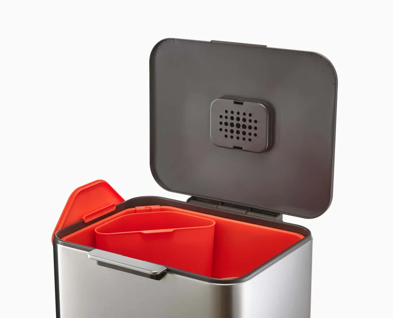 Poubelle de Tri 60l Inox Totem Max