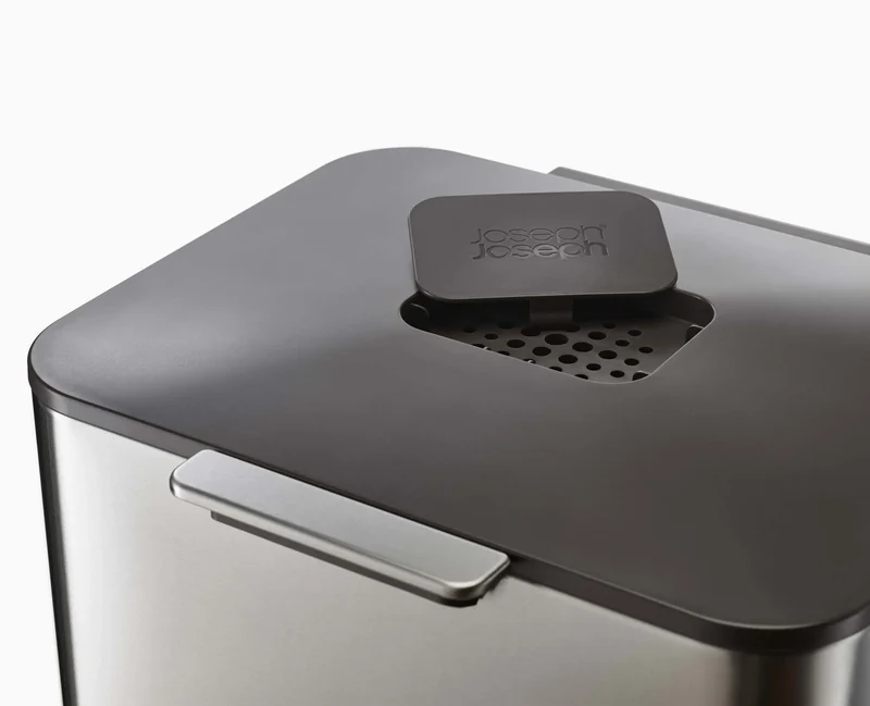 Poubelle de Tri 60l Inox Totem Max