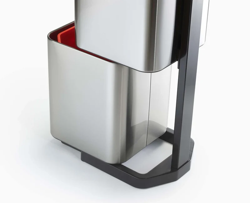 Poubelle de Tri Sélectif Inox 40 Litres Totem