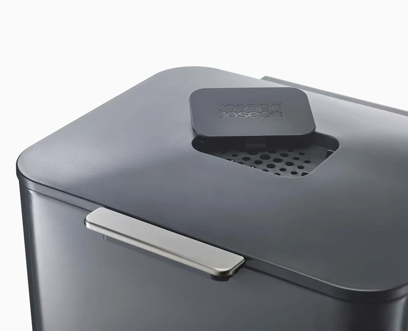Poubelle de Tri 60l Gris Totem Max