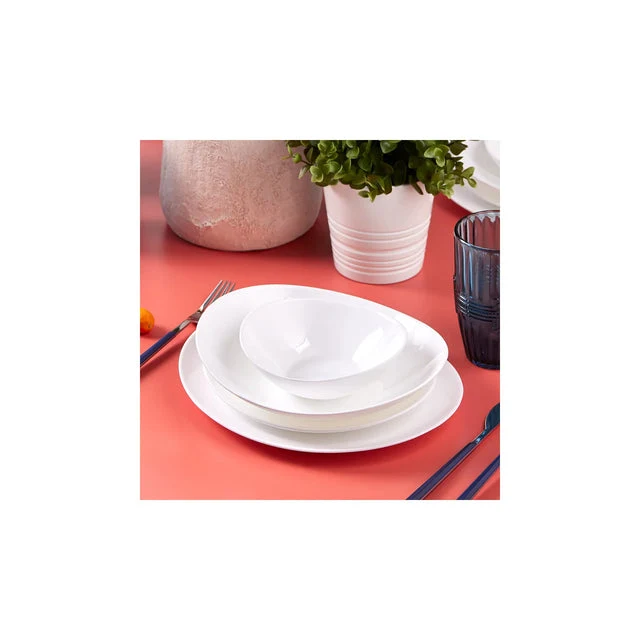 Karaca White Pure 24 Parça Yemek Takımı | 6 Kişilik