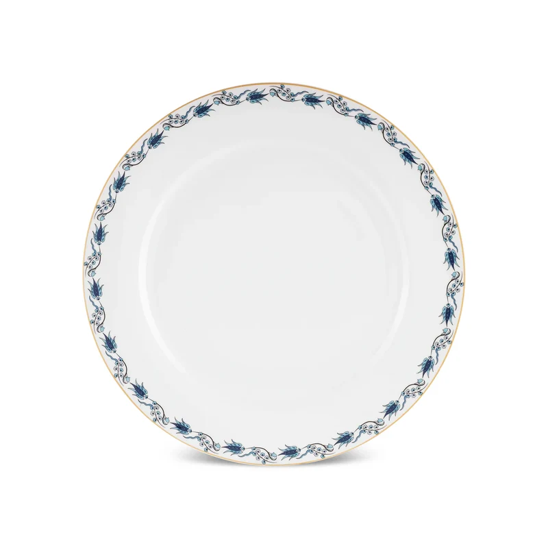 Karaca Forever Bone China İznik 6 Kişilik 24 Parça Yemek Takımı, Renkli