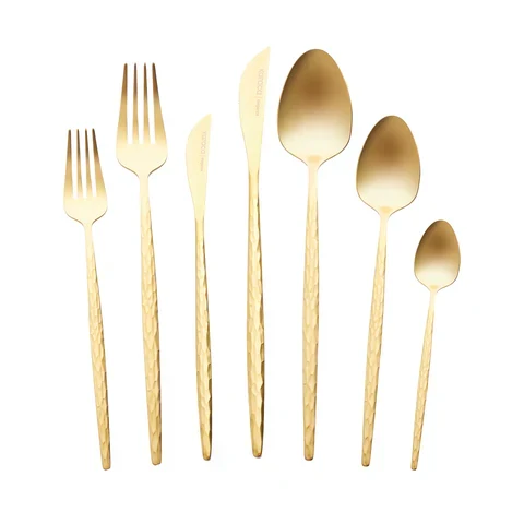 Karaca Callisto 12 Kişilik Çatal Bıçak Takımı, 84 Parça, Gold