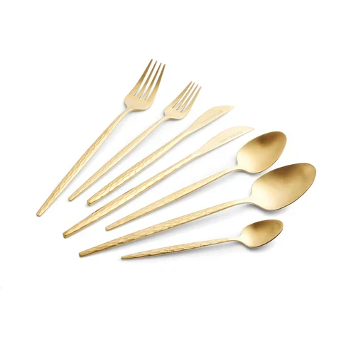 Karaca Callisto 12 Kişilik Çatal Bıçak Takımı, 84 Parça, Gold