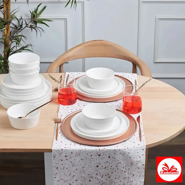 Karaca Salvare New Bone 6 persoons Yemek Takımı 18 st /6 Kişilik Yemek Takımı 18 Parça /Service de table 6 personnes 18 Parça