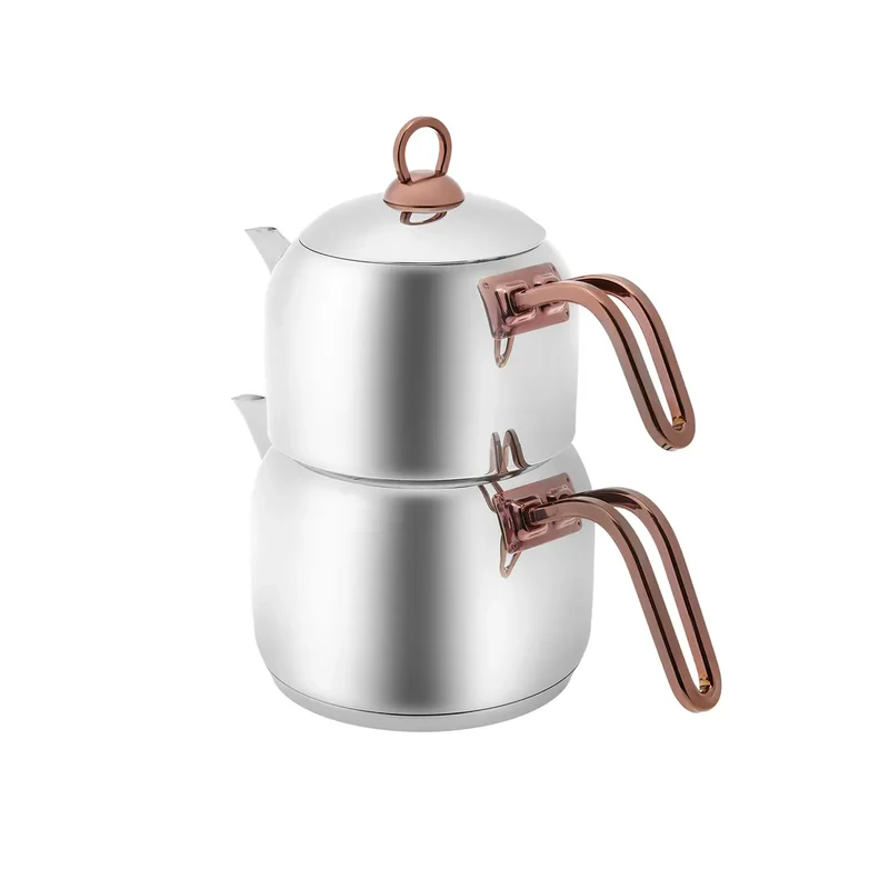 Karaca Urban İndüksiyon Basis Midi Çaydanlık Set, Rozegold