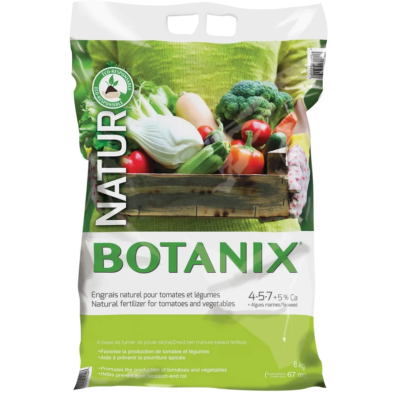 Engrais naturel pour tomates et légumes 4-5-7 + 5% Calcium Botanix NATUR