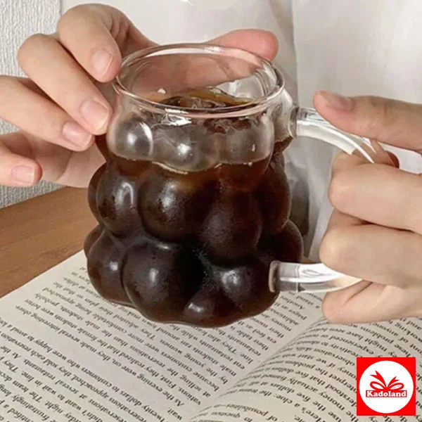 Mulex Üzüm Salkımlı Cam Bardak Kulplu | Druivenvorm Cam | 2 li Set