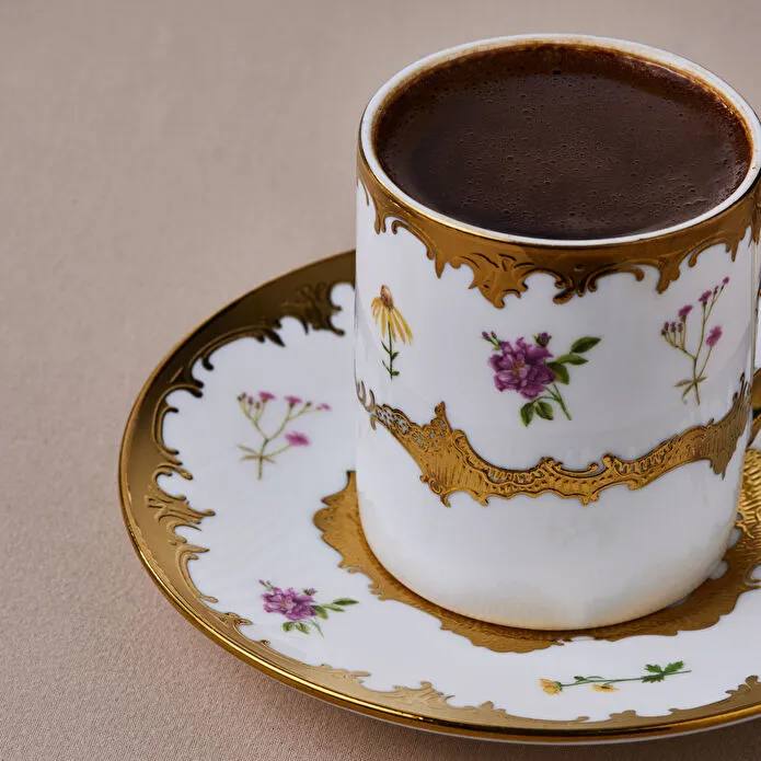 Karaca Bihter Kahve Fincanı Seti için 6 Kişilik 90 ml